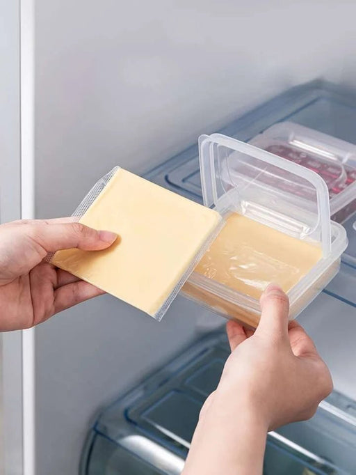1 Caja De Almacenamiento De Alimentos Transparente, Para Guardar Queso - Quierox - Tienda Online