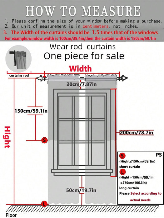 1 cortina de ventana con patrón de cuadros, adecuada para sala de estar y dormitorio - Quierox - Tienda Online