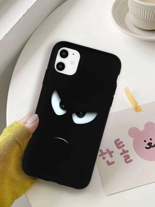 1 Funda de teléfono resistente a los golpes de TPU helado con diseño de ojo negro - Quierox - Tienda Online