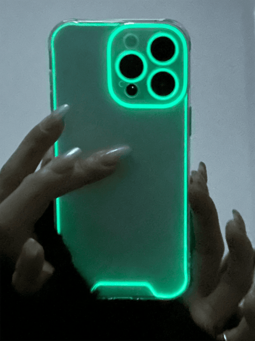 1 funda para teléfono transparente luminosa única azul compatible con iPhone 13 - Quierox - Tienda Online