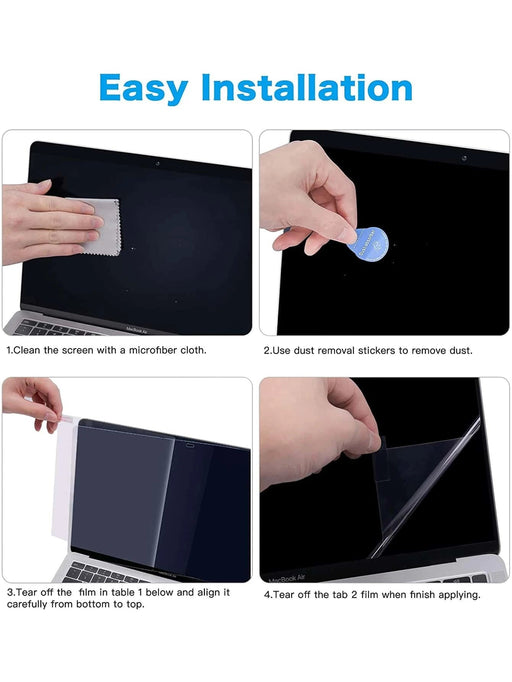 1 hoja Protector de pantalla templado compatible con Macbook Air 13 A1466 A1369 - Quierox - Tienda Online
