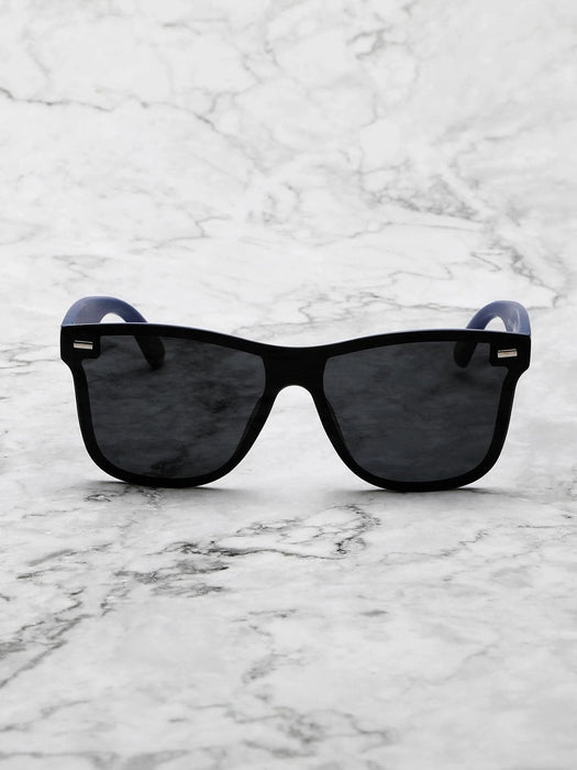 1 par de gafas unisex de moda polarizadas retro con forma de escudo - Quierox - Tienda Online