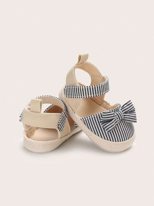 1 par de sandalias con tiras decorativas con lazo para niñas pequeñas, verano - Quierox - Tienda Online