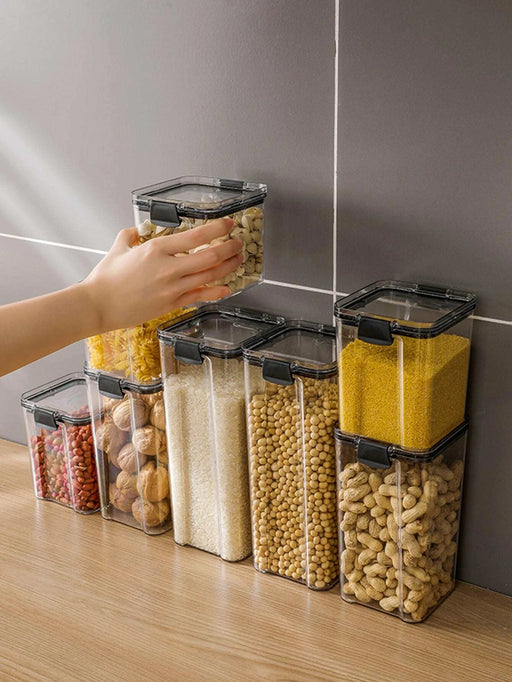 1 pieza Caja de almacenamiento de alimentos de color aleatorio transparente - Quierox - Tienda Online