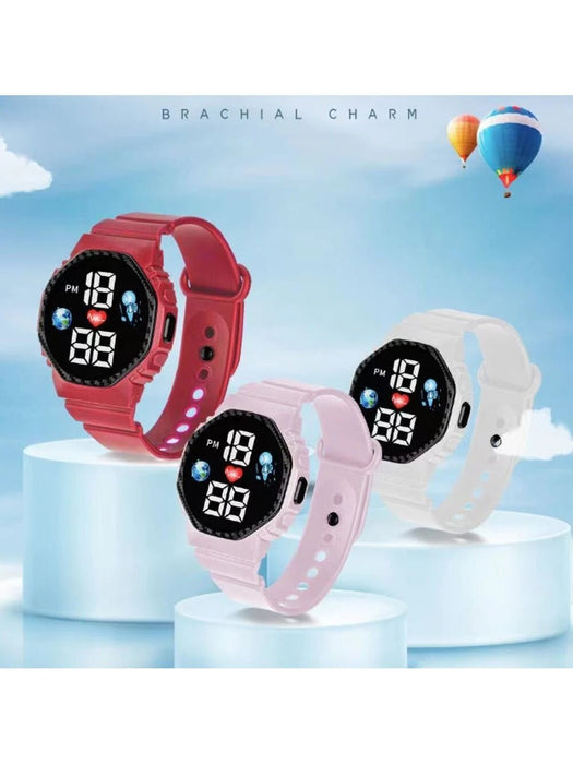 1 pieza Simple Led impermeable reloj deportivo para estudiantes - Quierox - Tienda Online