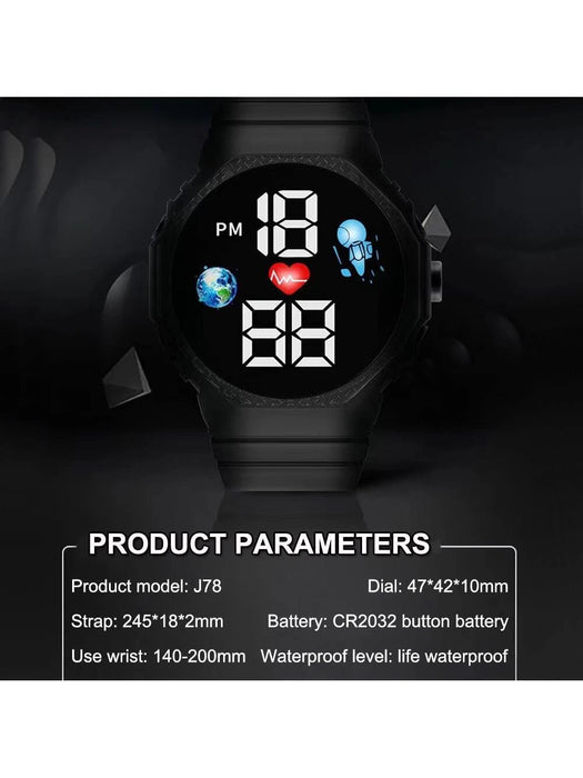 1 pieza Simple Led impermeable reloj deportivo para estudiantes - Quierox - Tienda Online