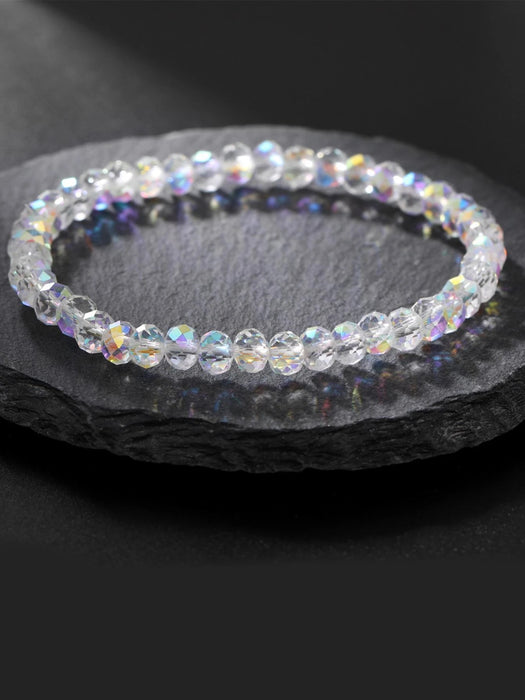 1 pulsera de cuentas blancas lujosa y brillante - Quierox - Tienda Online