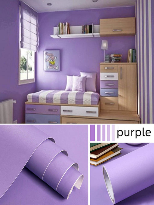 1 Roll PVC Waterproof Self-adhesive Wallpaper Film For Bedroom - Quierox - Tienda Online