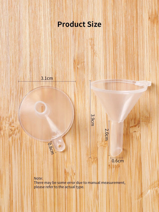 12 mini transparent small funnels to pack perfume tools - Quierox - Tienda Online