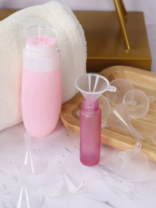 12 mini transparent small funnels to pack perfume tools - Quierox - Tienda Online