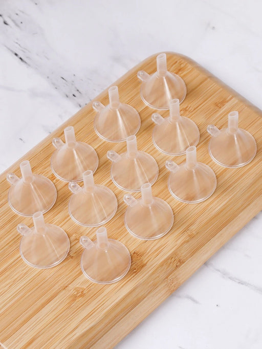 12 mini transparent small funnels to pack perfume tools - Quierox - Tienda Online