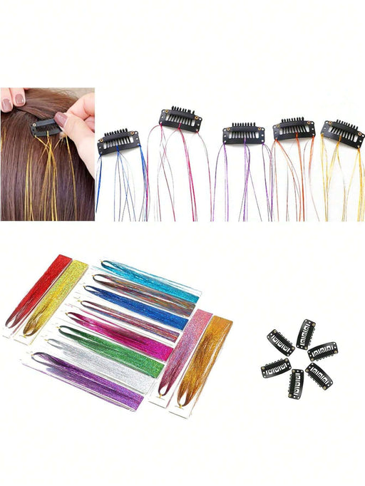 12 piezas brillante largo recto Extensión del pelo & 20 piezas Clip - Quierox - Tienda Online