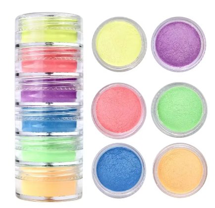 12 Pigmentos de mica en polvo multicolor - Quierox - Tienda Online