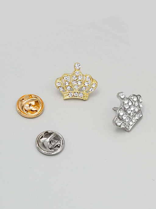 2 piezas broche con diseño de corona con diamante de imitación - Quierox - Tienda Online