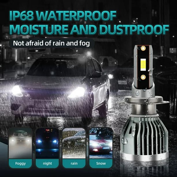 2 uds IP68 bombillas LED para faros delanteros de coche a prueba de agua - Quierox - Tienda Online