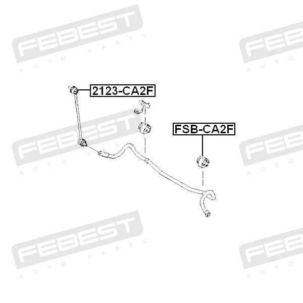 2123 - CA2F - ENLACE ESTABILIZADOR DELANTERO FEBEST / ENLACE DE BARRA ESTABILIZADORA - Quierox - Tienda Online