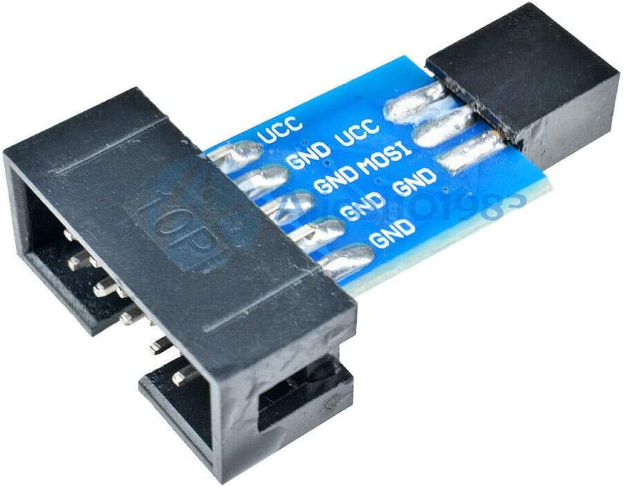 2pcs 10 Pin Convertir a Estándar 6 Pin Adaptador Junta F ATMEL AVRISP USBASP STK500 CF - Quierox - Tienda Online