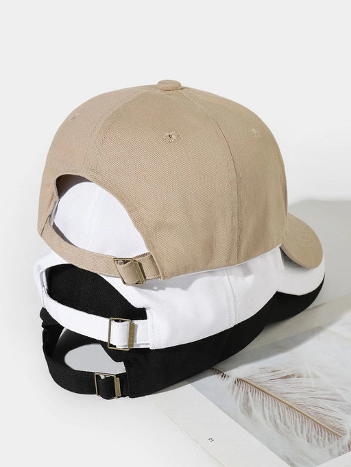 3 piezas Gorra de béisbol minimalista casual para hombre - Quierox - Tienda Online