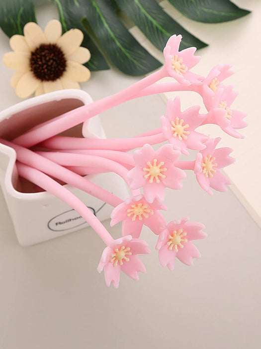 4 piezas Pluma de gel con diseño de flor - Quierox - Tienda Online