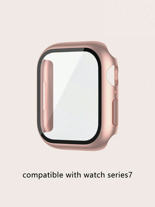 4 piezas/set de vidrio Estuche protector compatible con Apple Watch - Quierox - Tienda Online