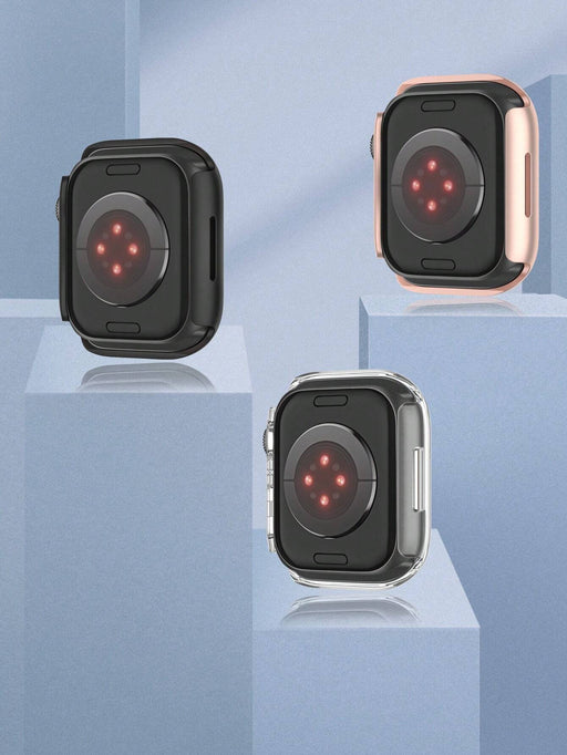 4 piezas/set de vidrio Estuche protector compatible con Apple Watch - Quierox - Tienda Online