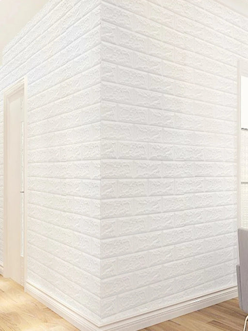 5 piezas papel tapiz 3D autoadhesivo de espuma de ladrillo suave - Quierox - Tienda Online