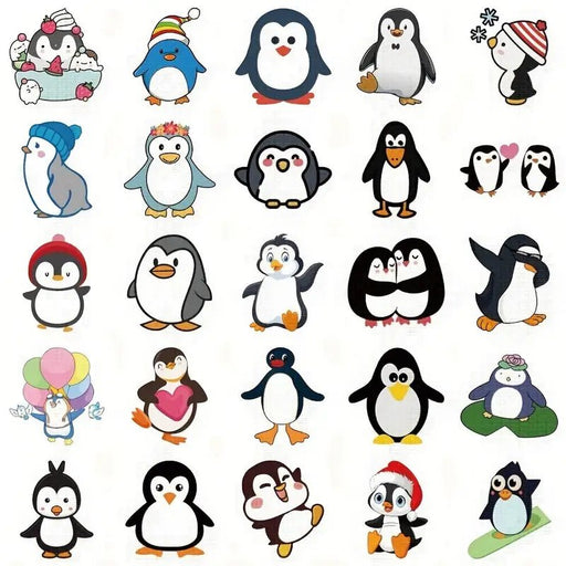 50 Uds. De Pegatinas De Animales Pingüino - Quierox - Tienda Online