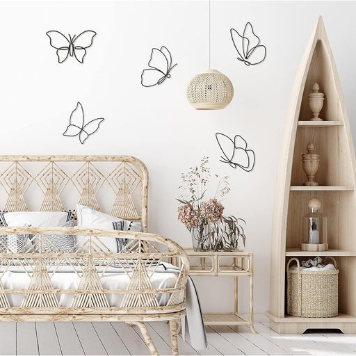 6 Pegatinas de decoración de pared de mariposa - Quierox - Tienda Online