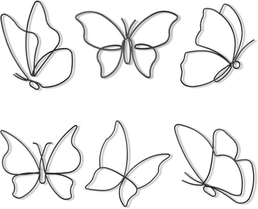 6 Pegatinas de decoración de pared de mariposa - Quierox - Tienda Online