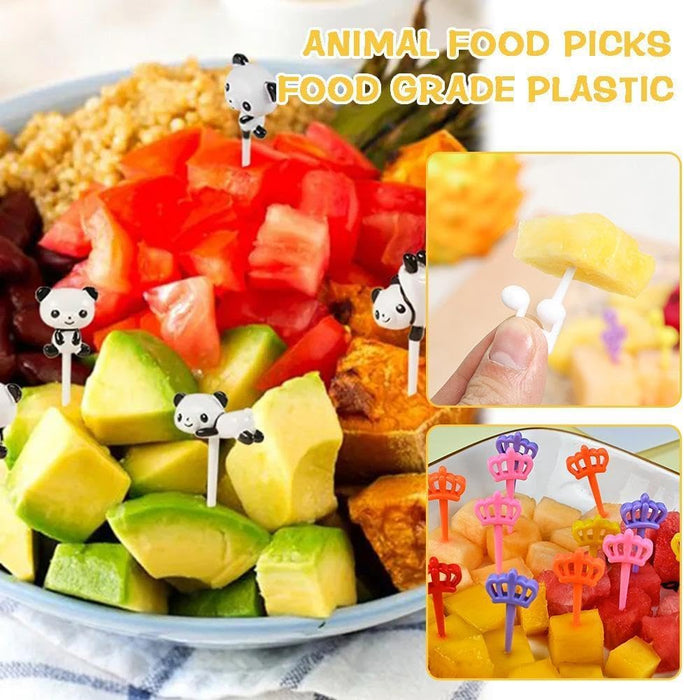 Mini tenedores de frutas, aperitivos, pasteles, postres para niños, juego de 10