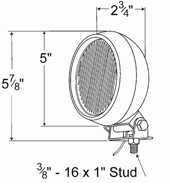 Lámpara de goma para tractor, Incandescente, T61300247AFT