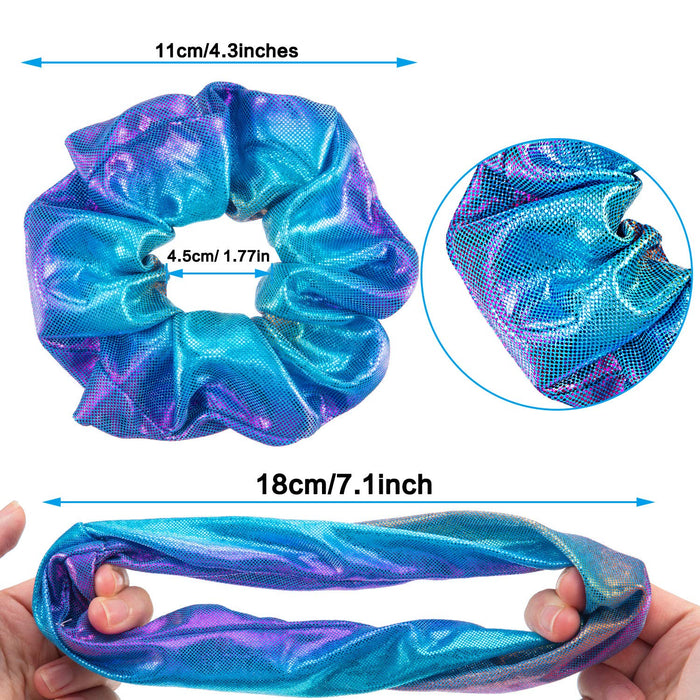 Tatuo 24 piezas Scrunchies Arcoiris para el cabello Bandas elásticas para el cabello