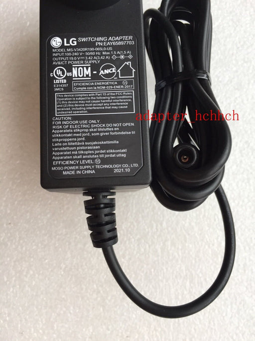 Adaptador de corriente CA original de LG (MS - V3420R190 - 065L0 - US) VG - Quierox - Tienda Online