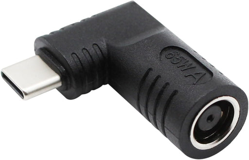 Adaptador de corriente USB C a CC de 90 grados de 65 W - Quierox - Tienda Online