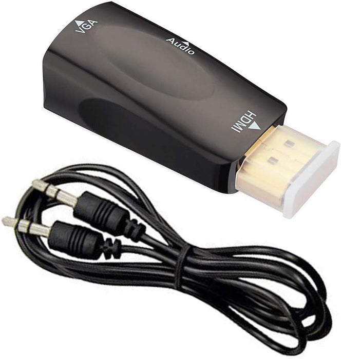 Adaptador HDMI a VGA con puerto de audio de 0.138 in