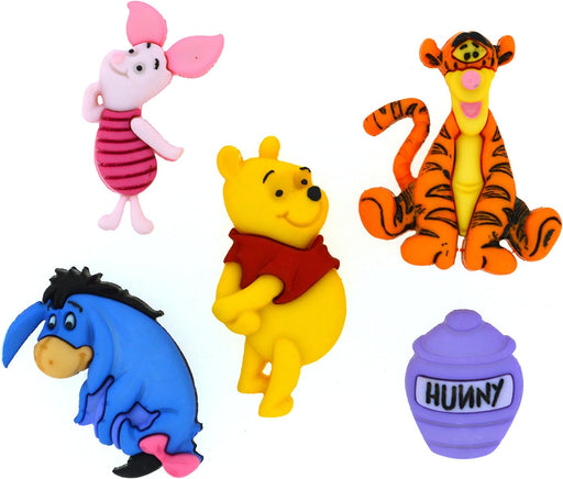 Adornos de botones de Disney, Winnie The Pooh, pequeño, mediano, grande - Quierox - Tienda Online