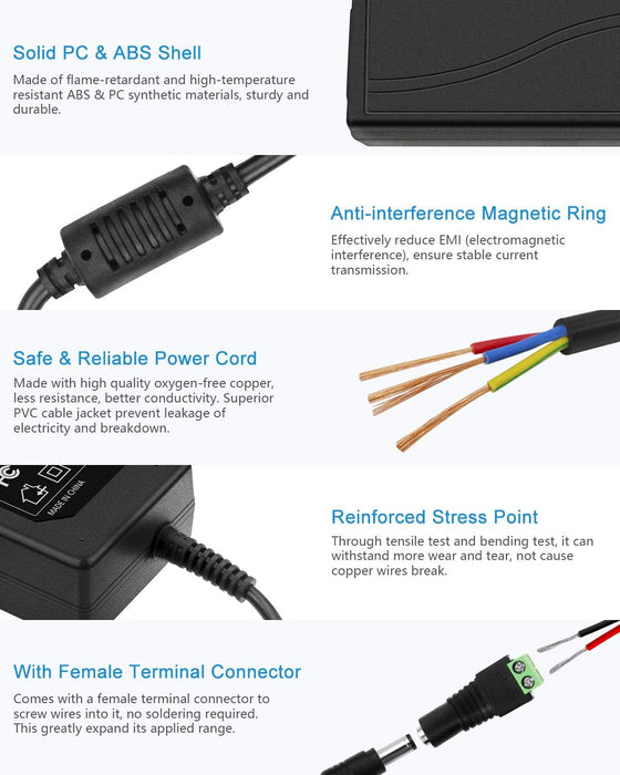 ALITOVE Convertidor adaptador de fuente de alimentación de 5 V 5A - Quierox - Tienda Online