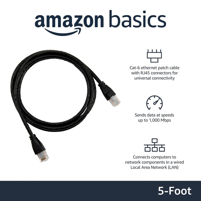 Amazon Basics Cable de conexión Ethernet RJ45 Cat 6 - Quierox - Tienda Online