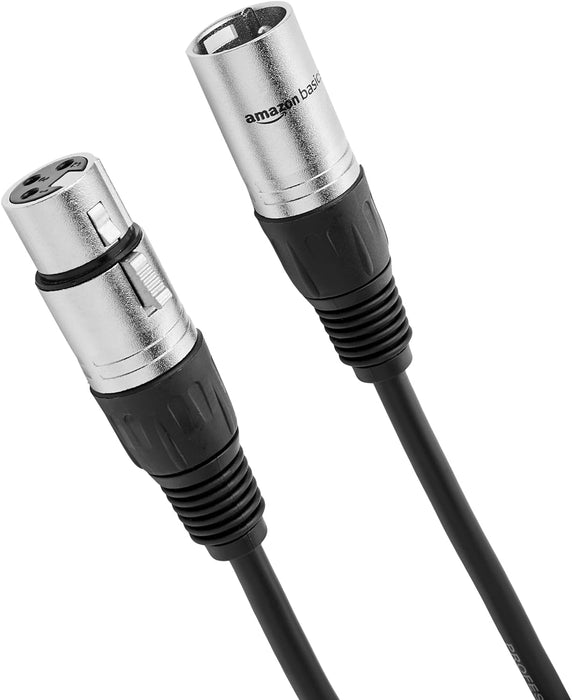 Amazon Basics Cable de micrófono XLR para altavoz o sistema PA 0.236 in - Quierox - Tienda Online