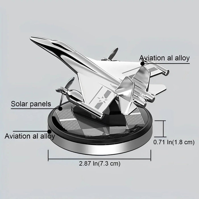 Ambientador para coche, difusor de perfume con energía solar, diseño de avión de combate - Quierox - Tienda Online