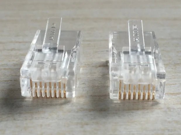 Amplificador de cabezal de cristal AMP RJ45 CAT6, cabezal de cristal 8P8C, 100 piezas - Quierox - Tienda Online