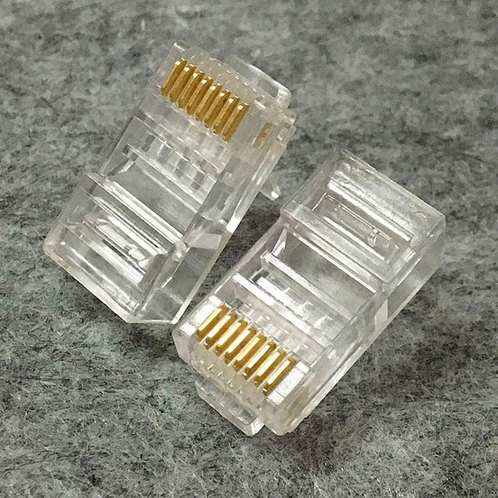 Amplificador de cabezal de cristal AMP RJ45 CAT6, cabezal de cristal 8P8C, 100 piezas - Quierox - Tienda Online