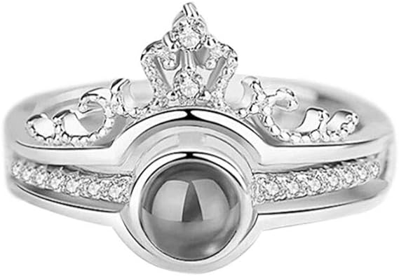 Anillos de diamantes para mujer, Te amo en 100 idiomas - Quierox - Tienda Online