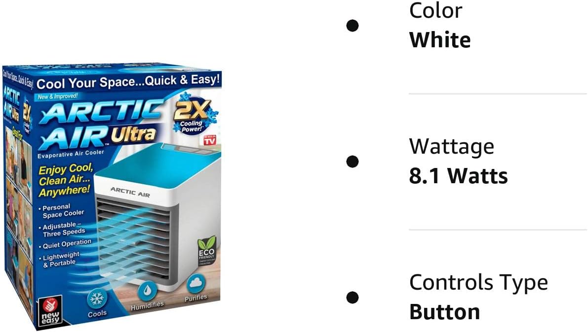 Arctic Air Enfriador de aire ultra evaporativo de Ontel - 3 velocidades - Quierox - Tienda Online