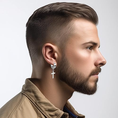 Aretes para hombre, 15 pares de aretes de aro para hombre, al azar - Quierox - Tienda Online