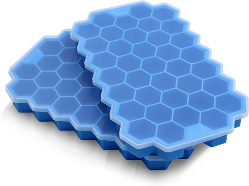 Bandejas para cubitos de hielo para congelador con tapa, 37 rejillas de silicona - Quierox - Tienda Online