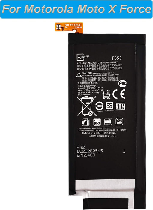 Batería de repuesto FB55 de 3550 mAh, Batería interna + herramientas (FB55) - Quierox - Tienda Online