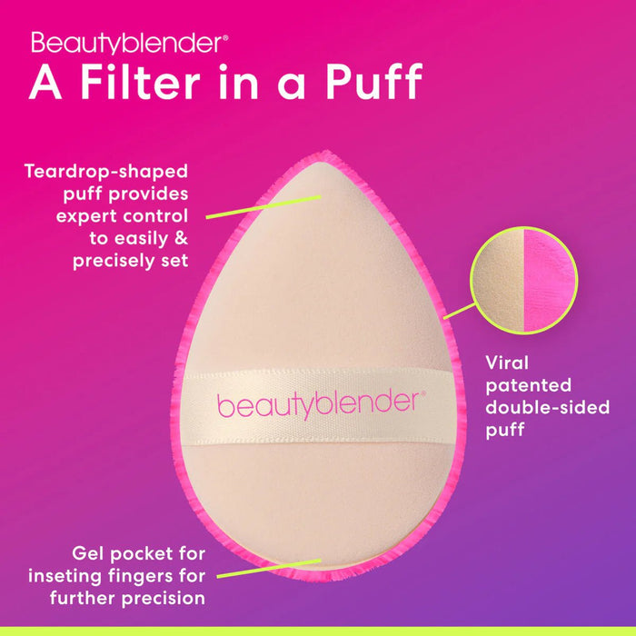 Beauty Blender Power Pocket Puff™ Puff en polvo de doble cara para fijar y hornear - Quierox - Tienda Online