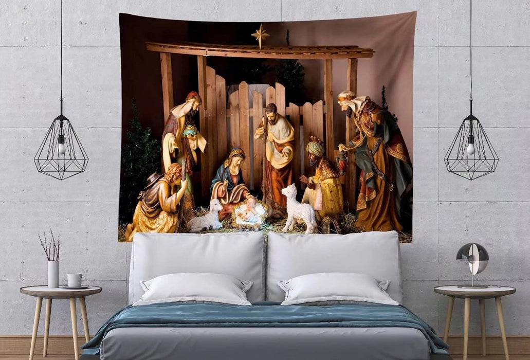 BELECO Tapiz de Natividad de Jesús para colgar en la pared - Quierox - Tienda Online