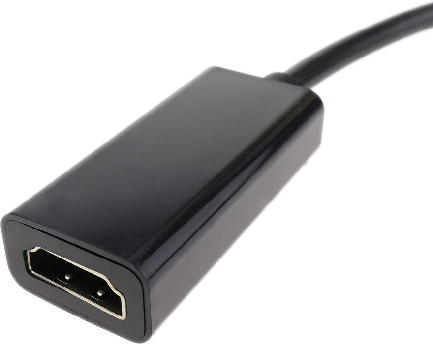 BeMatik - Adaptador DisplayPort macho a HDMI-A hembra con cable de 15 cm - Quierox - Tienda Online